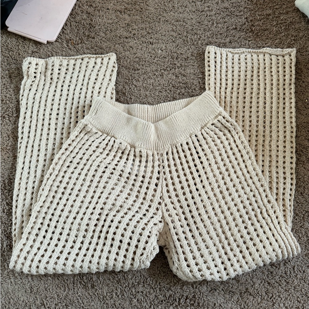Free People Crochet Pants